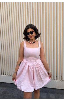 Gigi Wardrobe Barbie Bloom Pembe Elbise Pembe Pembe