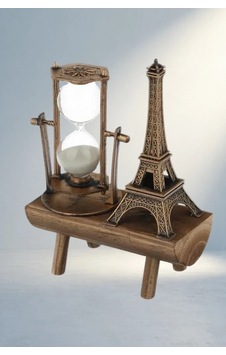 Şık Tasarımlı Kum Saati 30 Cm Ahşap Ve Metal Şık Tasarımlı Kum Saati 30 Cm Ahşap Ve Metal