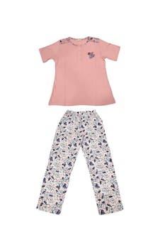 Over Sleep By Poleren Over Sleep 121k Kadın Yazlık Kısa Kol Pijama Takım Pudra Over Sleep By Poleren Over Sleep 121k Kadın Yazlık Kısa Kol Pijama Takım Pudra