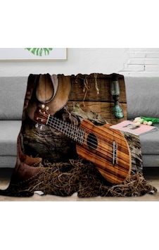 Gitar Tek Kişilik Polar 150 Cm 220 Cm. Tv Battaniyesi Gitar Tek Kişilik Polar 150 Cm 220 Cm. Tv Battaniyesi