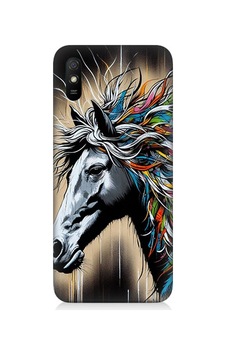 Xiaomi Redmi 9a Uyumlu Renk Patlamalı At Desenli Silikon Kılıf Çok Renkli Xiaomi Redmi 9a Uyumlu Renk Patlamalı At Desenli Silikon Kılıf Çok Renkli