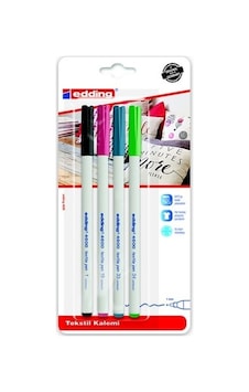 Edding 4600 Kumaş Boyama Kalemi 4 Lü Pastel Renkler Edding 4600 Kumaş Boyama Kalemi 4 Lü Pastel Renkler