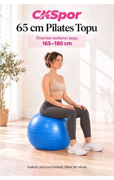 Ckspor 65 Cm Pilates Topu 165 180 Cm Boy Aralığında Olanlar İçin Pilates Topu + Pompası Ckspor 65 Cm Pilates Topu 165 180 Cm Boy Aralığında Olanlar İçin Pilates Topu + Pompası