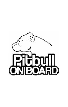 Pitbull Tarafından Korunuyor Sticker Yapıştırma 16Cm Pitbull Tarafından Korunuyor Sticker Yapıştırma 16Cm