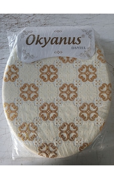 Okyanuz Altın Dantel Desenli Yumuşak Klozet Kapağı Diğer Okyanuz Altın Dantel Desenli Yumuşak Klozet Kapağı Diğer