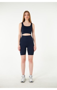 Thiff Gymwear Antrasit Yüksek Bel Toparlayıcı Kısa Şort Spor Fitilli Biker Tayt Lacivert Thiff Gymwear Antrasit Yüksek Bel Toparlayıcı Kısa Şort Spor Fitilli Biker Tayt Lacivert