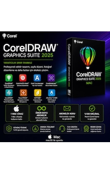 Corel Coreldraw Graphics Suite 2025 Mac - 1 Mac Cihaz Ömür Boyu Abonelik Kodu Corel Coreldraw Graphics Suite 2025 Mac - 1 Mac Cihaz Ömür Boyu Abonelik Kodu