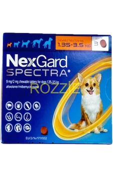 Nexgardd Spectra 1.35-3.5 Kg- 3 Tablet Skt:2027 Nexgardd Spectra 1.35-3.5 Kg- 3 Tablet Skt:2027