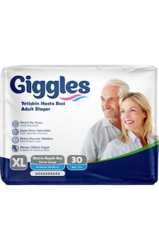 Giggles Belbantlı Yetişkin Hasta Bezi Extra Large XL 30'lu Giggles Belbantlı Yetişkin Hasta Bezi Extra Large XL 30'lu