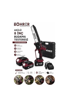 Böhrer Ba011399 Çift Akülü 8inç Budama Testeresi - Kömürsüz - 36v 5ah Böhrer Ba011399 Çift Akülü 8inç Budama Testeresi - Kömürsüz - 36v 5ah
