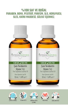 Intense Natural Çam Terebentin Uçucu Yağı 2 x 50 ML Intense Natural Çam Terebentin Uçucu Yağı 2 x 50 ML