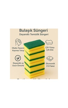 Oluklu Bulaşık Süngeri 5 Adet - 930451975 Oluklu Bulaşık Süngeri 5 Adet - 930451975