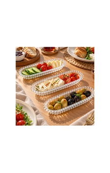 3'lü Cam Çerezlik Kayık Tabak Seti 19 Cm Oval Kahvaltılık Zeytinlik Sunum Tabağı Şeffaf - 935672288 Şeffaf 3'lü Cam Çerezlik Kayık Tabak Seti 19 Cm Oval Kahvaltılık Zeytinlik Sunum Tabağı Şeffaf - 935672288 Şeffaf