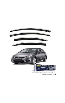 Niken Honda Civic 2007-2011 Kromlu Cam Rüzgarlığı 4'lü - Ekolmaks