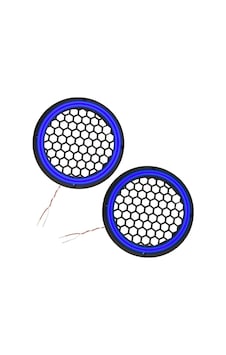 Ledli Hoparlör Kapak 16cm 2adet 12v Pk-5050, Mavi Ledli Hoparlör Kapak 16cm 2adet 12v Pk-5050, Mavi