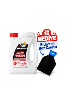 Şampiyon Organik Antifriz -55 C 3 Lt. - Eldivenli Buz Kazıyıcı Hediyeli Şampiyon Organik Antifriz -55 C 3 Lt. - Eldivenli Buz Kazıyıcı Hediyeli