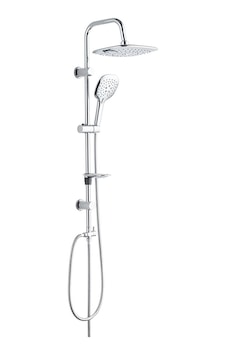 Quadro 13/26cm Çap Krom Duş Kolonu Quadro 13/26cm Çap Krom Duş Kolonu