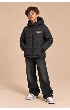 Alexandergardi Puffer Kapüşonlu Unisex Çocuk Şişme Mont Siyah Alexandergardi Puffer Kapüşonlu Unisex Çocuk Şişme Mont Siyah