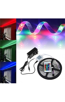 Buğz 5 Metre Rgb Şerit Led Seti-iç Ve Dış Mekan Silikonlu-tak Çalıştır Diğer