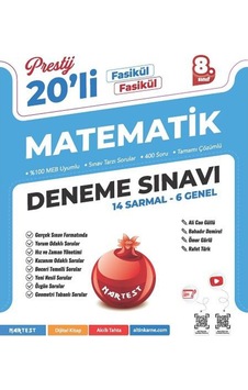 Nartest 8. Sınıf Prestij Matematik 20 Deneme Sınavı Nartest 8. Sınıf Prestij Matematik 20 Deneme Sınavı