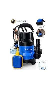 Pro Müller 1000 Watt Çelik Bıçak Bakır Sargı Kirli Su Dalgıç Pompası Yüksek Tork Pro Müller 1000 Watt Çelik Bıçak Bakır Sargı Kirli Su Dalgıç Pompası Yüksek Tork