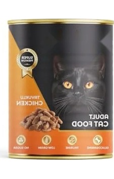 Tavuk Etli Düşük Tahıllı Konserve Kedi Maması, 400 Gram 0.75 LT - 2.5 LT - 12 KG Tavuk Etli Düşük Tahıllı Konserve Kedi Maması, 400 Gram 0.75 LT - 2.5 LT - 12 KG