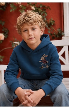 Esila Kids Erkek Çocuk Kapüşonlu Baskılı Sweatshirt Kanguru Cepli Günlük Hoodie Lacivert Esila Kids Erkek Çocuk Kapüşonlu Baskılı Sweatshirt Kanguru Cepli Günlük Hoodie Lacivert