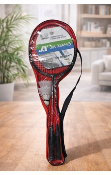 Evinna 2 Adet Profesyonel Badminton Raketi Deluxe Badminton Çantası Seti + 2 Adet Badminton Topu
