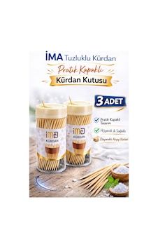 İma Tuzluklu Kürdan 3 Adet Pratik Kapaklı Kürdan Kutusu İma Tuzluklu Kürdan 3 Adet Pratik Kapaklı Kürdan Kutusu