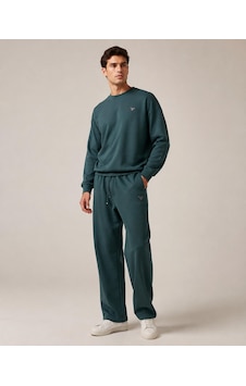 Stormwear Erkek Oversize Bisiklet Yaka Sweatshirt Bol Paça Eşofman Takımı - Yumuşak Doku Wide Leg İkili Takım Zümrüt Yeşili Stormwear Erkek Oversize Bisiklet Yaka Sweatshirt Bol Paça Eşofman Takımı - Yumuşak Doku Wide Leg İkili Takım Zümrüt Yeşili