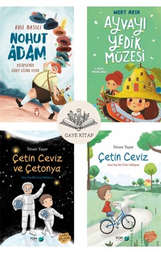 Nohut Adam - Ayvayı Yedik Müzesi - Çetin Ceviz Ve Çetonya - Çetin Ceviz 4 Kitap Set Nohut Adam - Ayvayı Yedik Müzesi - Çetin Ceviz Ve Çetonya - Çetin Ceviz 4 Kitap Set