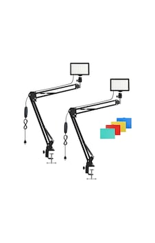 2 Li 19cm 13w 120 Led Fotograf Video Işığı Kelepçeli Masa Kıskaç Kolu Seti Ürün Youtube Canlı Yayın 2 Li 19cm 13w 120 Led Fotograf Video Işığı Kelepçeli Masa Kıskaç Kolu Seti Ürün Youtube Canlı Yayın