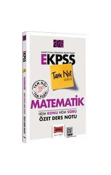 Yargı Yayınları 2026 E-kpss Tam Not Serisi Matematik Hem Konu Hem Soru Özet Ders Notu
