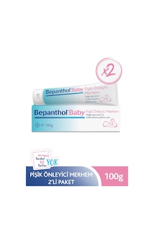Bepanthol Baby Pişik Önleyici Merhem 100 gr 2 Adet Bepanthol Baby Pişik Önleyici Merhem 100 gr 2 Adet
