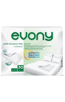 Evony Yatak Örtüsü 90x60 30'lu Evony Yatak Örtüsü 90x60 30'lu