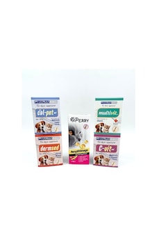 Pharmased Kediler İçin Vitamin Minarel Omega Destek Seti 5'Li 100 ML