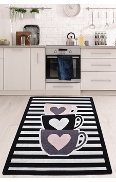 Cups Heart Djt 160X230 Cm Yıkanabilir Kaymaz Taban Halı Cups Heart Djt 160X230 Cm Yıkanabilir Kaymaz Taban Halı