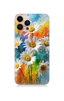 Apple Uyumlu iPhone 14 Pro Papatya Bahçesi Desenli Silikon Kılıf Apple Uyumlu iPhone 14 Pro Papatya Bahçesi Desenli Silikon Kılıf