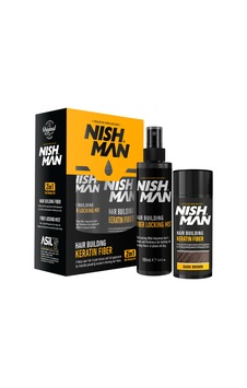 Nishman Saç Dolgunlaştırıcı Keratin Fiber Orta Kahve + Sprey Nishman Saç Dolgunlaştırıcı Keratin Fiber Orta Kahve + Sprey