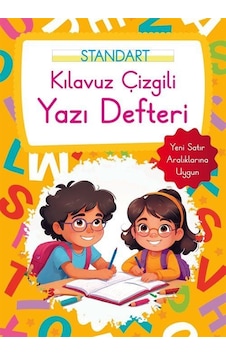 Kılavuz Çizgili Yazı Defteri Büyük Boy - Turuncu Kılavuz Çizgili Yazı Defteri Büyük Boy - Turuncu