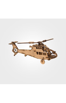 Sadimo 3d Ahşap Helikopter Maketi