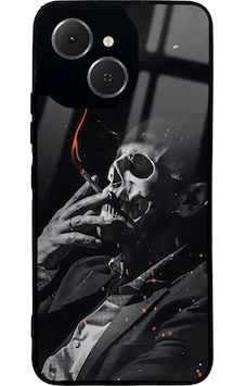Tecno Spark 40c Smoke Skull Tasarımlı Glossy Telefon Kılıfı Çok Renkli Tecno Spark 40c Smoke Skull Tasarımlı Glossy Telefon Kılıfı Çok Renkli