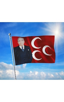 Alparslan Türkeş Ve 3 Hilal Mhp Bayrağı Premium Raşel Kumaş 70x105 Cm Diğer Alparslan Türkeş Ve 3 Hilal Mhp Bayrağı Premium Raşel Kumaş 70x105 Cm Diğer
