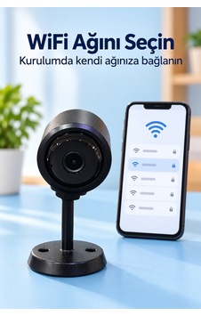 Telefon Bağlantılı Wifi Güvenlik Kamerası Telefon Bağlantılı Wifi Güvenlik Kamerası