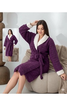 Najmaddin.com Beru Kadın Sabahlık - Ev Giyimi Mor Najmaddin.com Beru Kadın Sabahlık - Ev Giyimi Mor