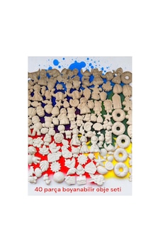 300 Lü Boyanabilir Obje Seti Hobi & Sanat Etkinlik Seti + 6 Renk Akrilik Boya + Fırça 300 Lü Boyanabilir Obje Seti Hobi & Sanat Etkinlik Seti + 6 Renk Akrilik Boya + Fırça
