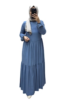 Armine Kadın Elbise 25yt953 Indıgo