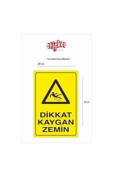 Dikkat Kaygan Zemin (3Mm Kalınlık) Dikkat Kaygan Zemin (3Mm Kalınlık)