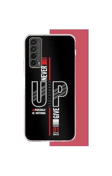 Huawei P Smart 2021 Uyumlu Asla Pes Etme Baskılı Silikon Kılıf Renkli