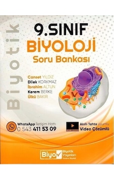 Biyotik Yayınları 9. Sınıf Biyoloji Soru Bankası Biyotik Yayınları 9. Sınıf Biyoloji Soru Bankası